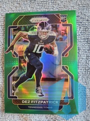 2021 Panini Prizm #366 Dez Fitzpatrick Green Prizm Rookie RC Tennessee Titans